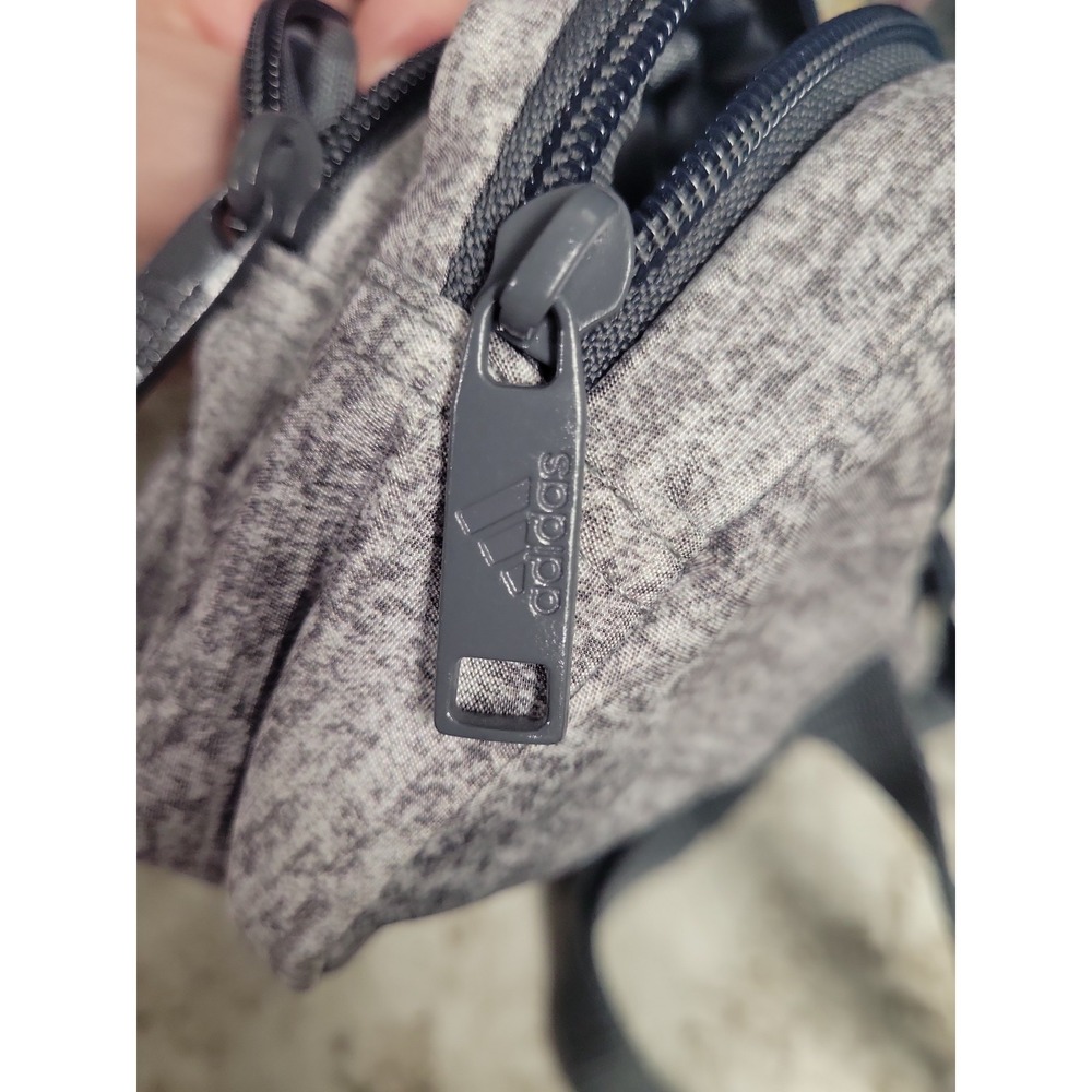 Adidas Gray Heather Crossbody Sling Bag Travel Waist Pack Unisex - Picture 7 of 9